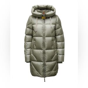 Parajumpers Janet Down Parka Sage Green Hooded Coat Women’s Size M Authentic